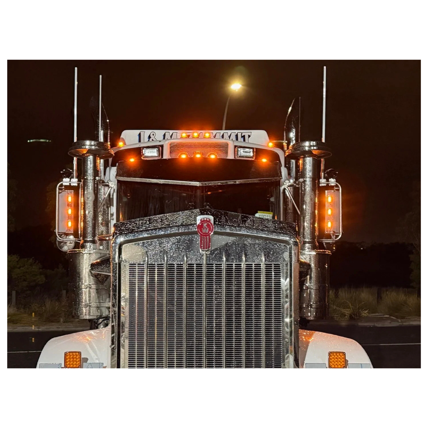 Kenworth T909 Stainless Visor 12inch
