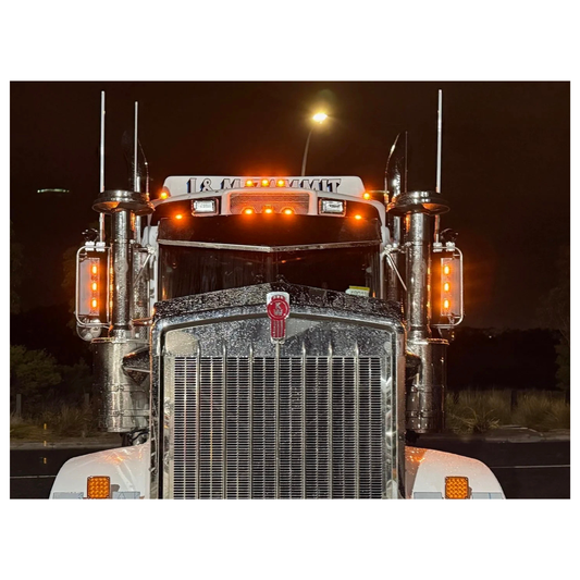 Kenworth T909 Stainless Visor 12inch